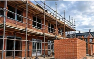 Building structure and scaffolding