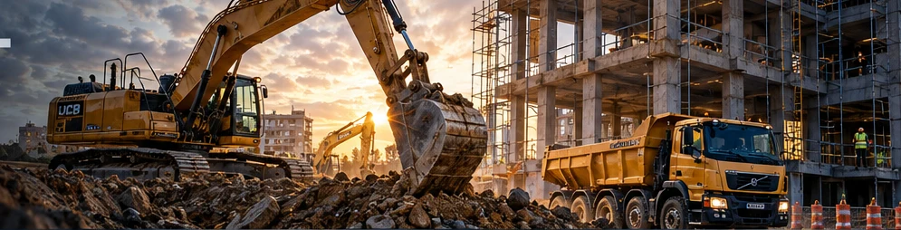 Excavator and heavy construction equipment