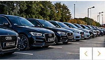 Vehicles on a sales forecourt